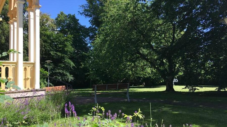 Parken vid Villa Sunna